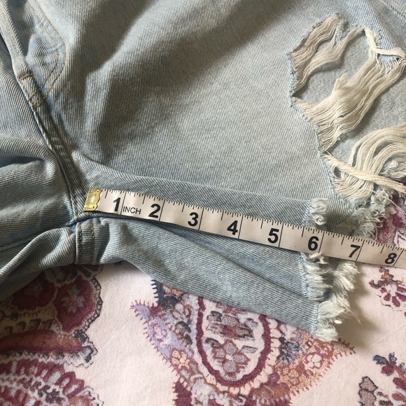 Levi’s 501 skinny distressed shorts - Picture 8 of 13